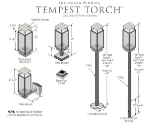 All Tempest Torch Mount Options - Specifications