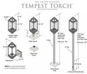 All Tempest Torch Mount Options - Specifications